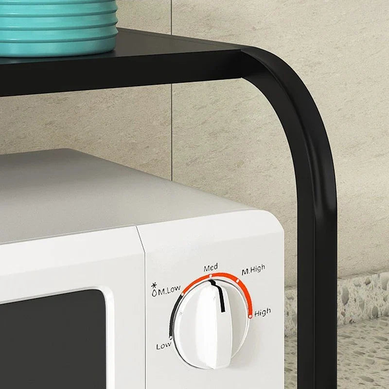 Large Capacity Metal Microwave Oven Rack Kitchen Organizer Kitchen Microwave Rack Qme
