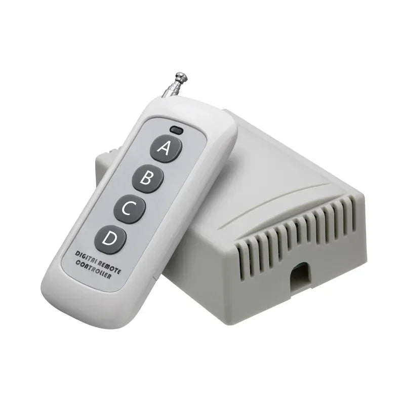 500M Wireless RF Remote Control Light Switch AC 220V 1CH 10A RF Remote Switch Qme