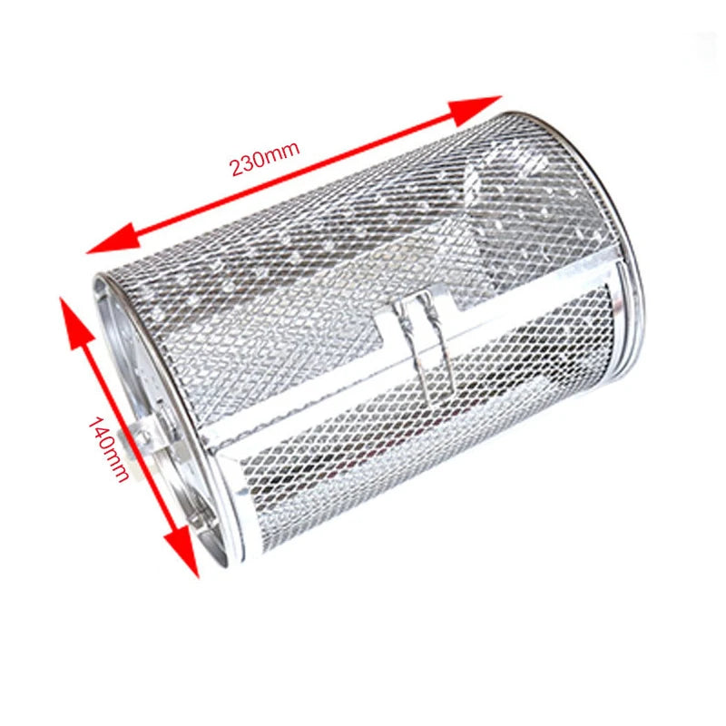 Stainless Steel Rotisserie Drum Basket – Air Fryer Oven Accessory Rotisserie Drum Basket Qst 140x230cm