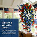 Artificial Hanging Flower Independence Day Arrangement Artificial Floral Arrangement Qme b One Size
