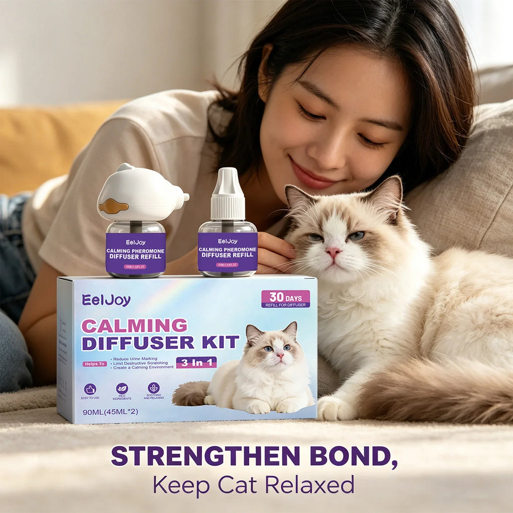 Cat Calming Pheromone Diffuser – Reduce Scratching Behavior Cat Calming Diffuser Qme