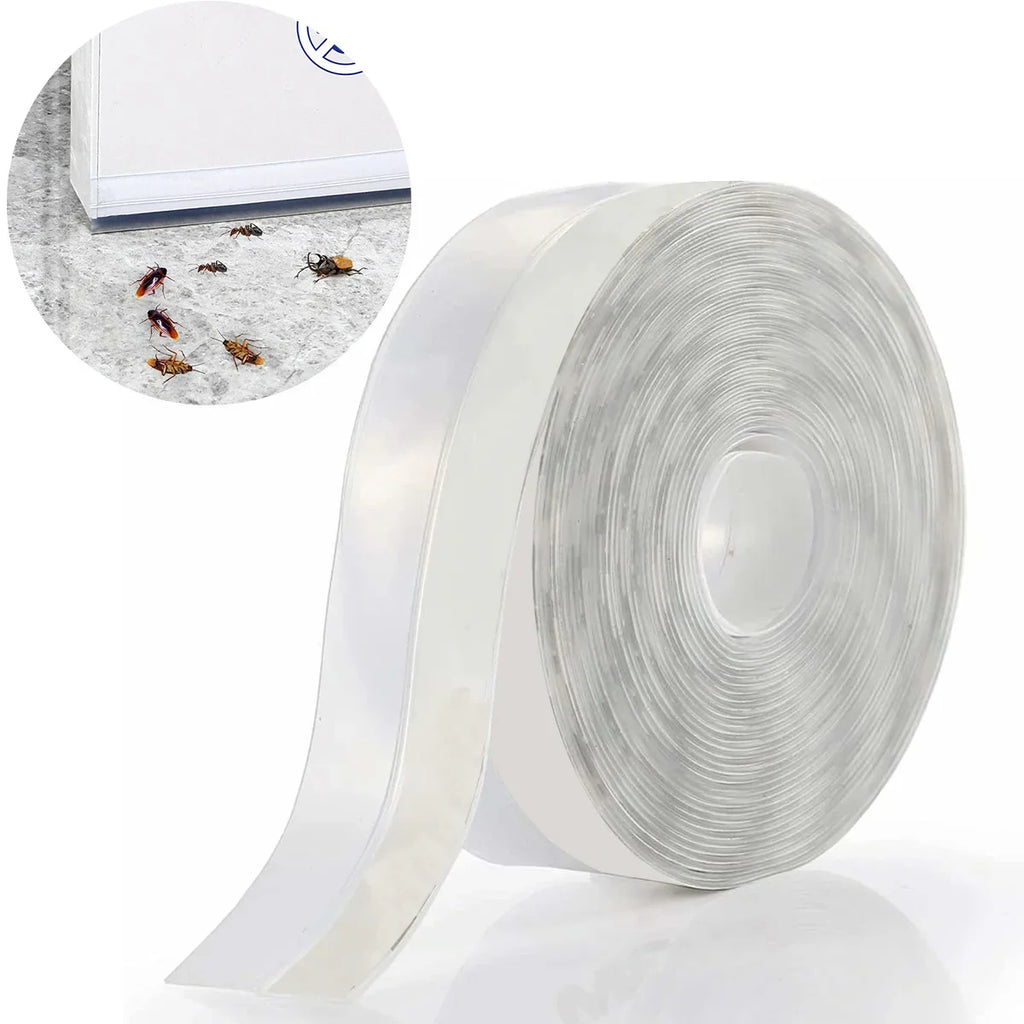 5M Transparent Rubber Door & Window Weatherstrip Seal Strip Rubber Weatherstrip Seal Qme Transparent 5m 45mm