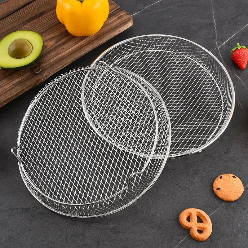 Stackable Stainless Steel Air Fryer Grill Rack & Oven Grille Air Fryer Grill Rack Qme