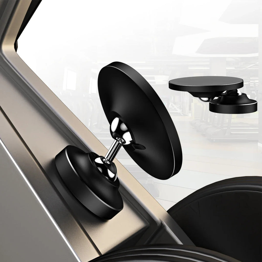 Double-Ball 360° Magnetic Car Phone Mount | MagSafe Magnetic Car Phone Mount Qme black