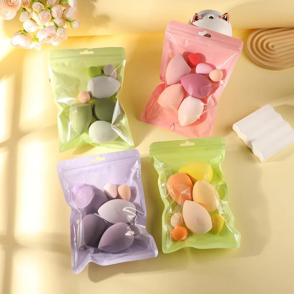 7-Pc Makeup Sponge Blender Beauty Egg Foundation Puff | Qme Makeup Blender Sponge Qme