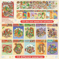 Christmas Miniature Scene Diorama Stickers | DIY Craft Set DIY Craft Stickers Qme A1