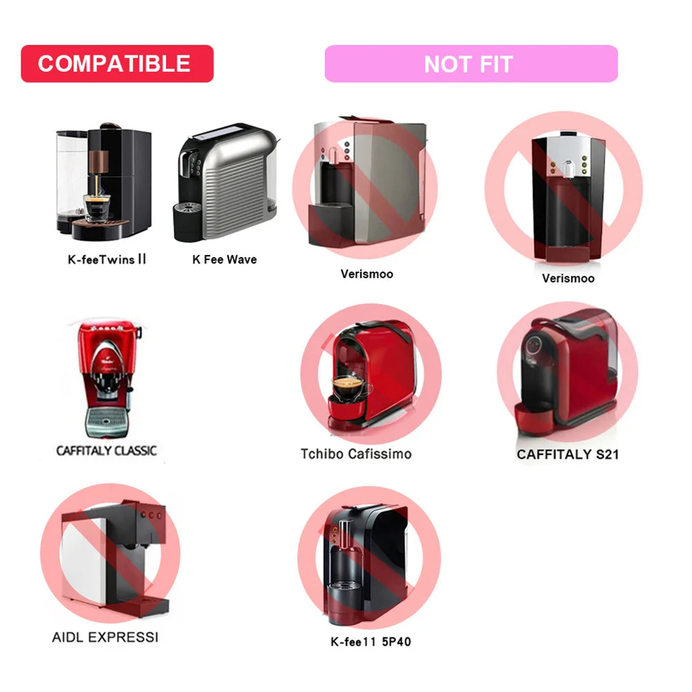 Reusable Stainless Steel Coffee Pods for K-Fee Machines Reusable Coffee Pods Qst