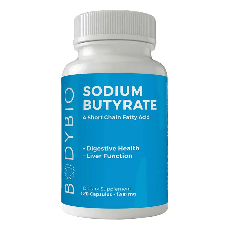 Sodium Butyrate Capsules 120ct – Gut & Digestive Health Support Digestive Supplement Qst 120PCS 1 bottle