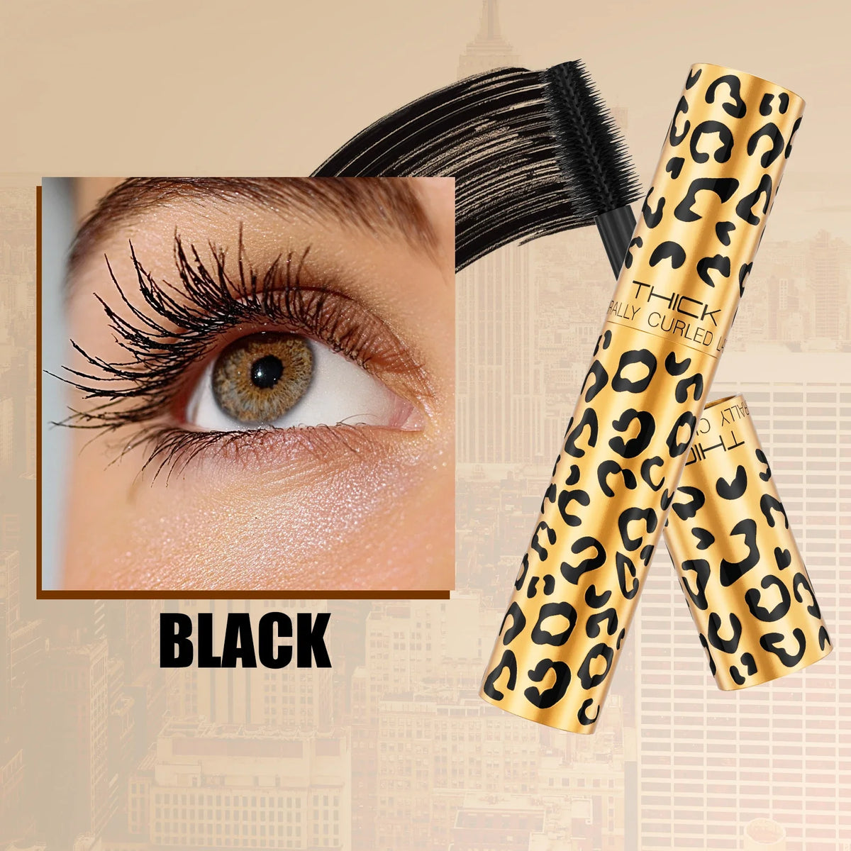 Waterproof Lengthening Curling Mascara – Leopard Print | Qme Lengthening Mascara Qme