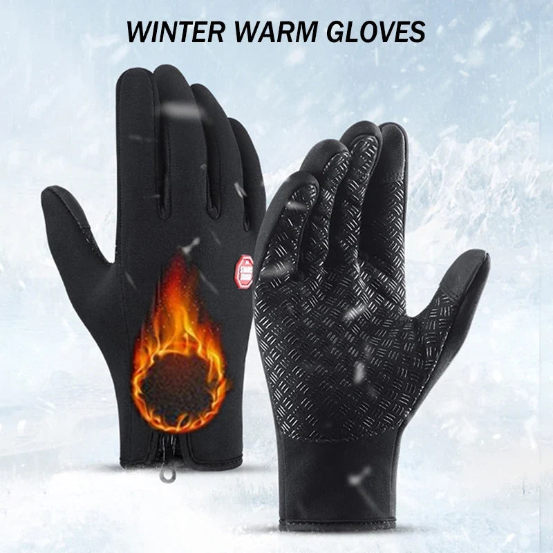 Winter Cycling Gloves | Touchscreen & Non-Slip | 4 Sizes Cycling Gloves Qme