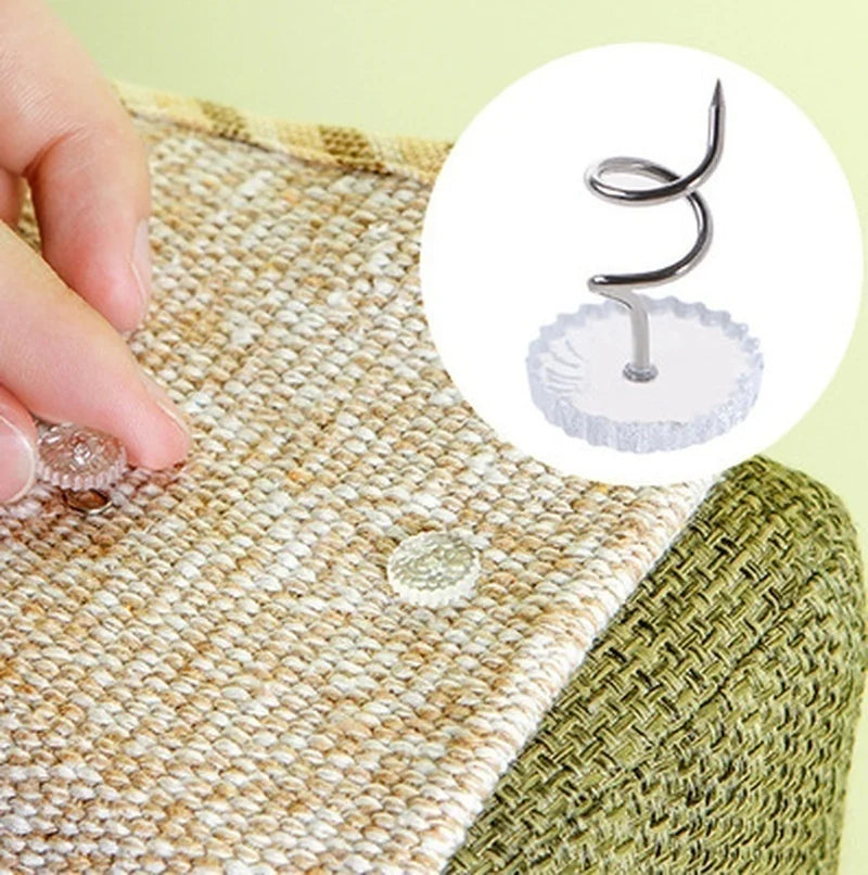Twist Pins for Sofa Covers & Bed Sheets – 50 Pcs, No-Damage Furniture Cover Pins Qme
