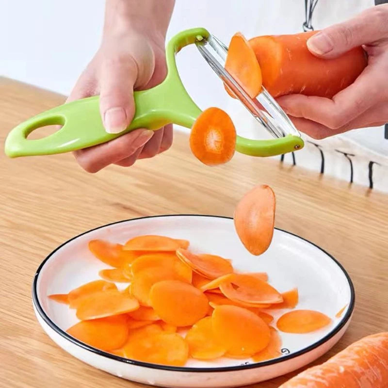 Vegetable Slicer & Peeler – Stainless Steel Grater Tool Vegetable Slicer Peeler Qst