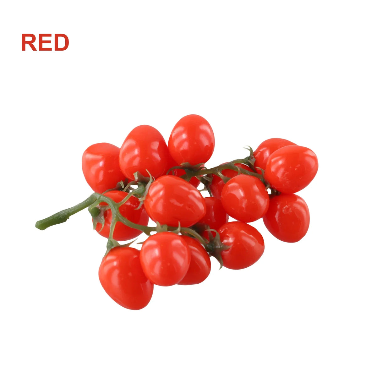 Artificial Cherry Tomato Vine Bunch – Realistic PU Fake Fruit Decor Artificial Fruit Decor Qme
