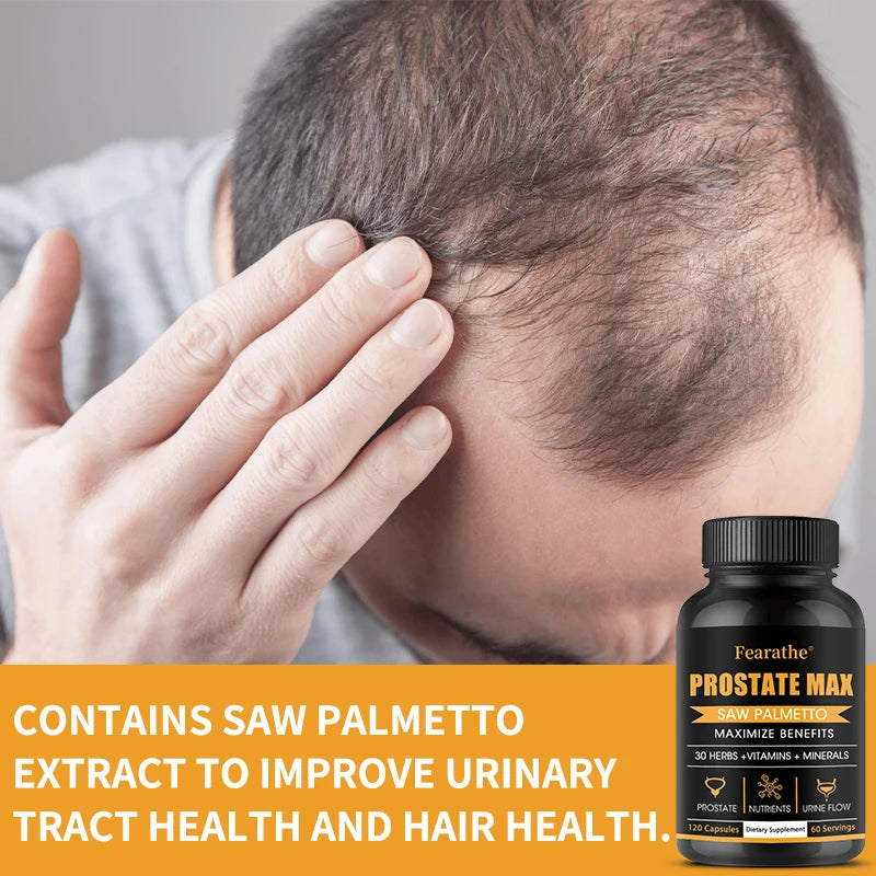 Saw Palmetto Supplement – 30 Plant Extracts for Men's Health Herbal Supplement Qst