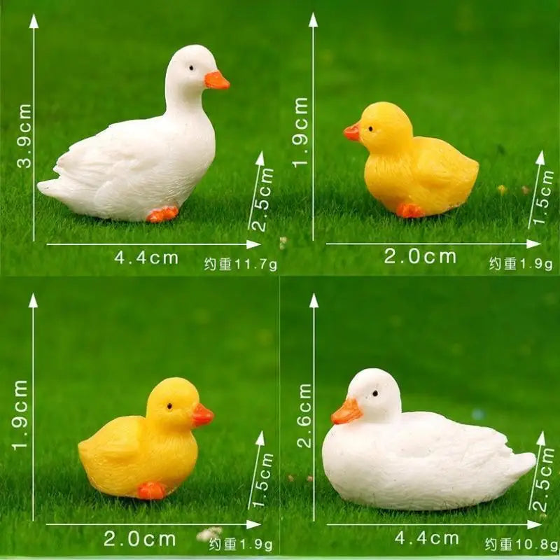 Duck Family Resin Figurines – Garden & Home Decor Ornaments Garden Figurine Set Qme