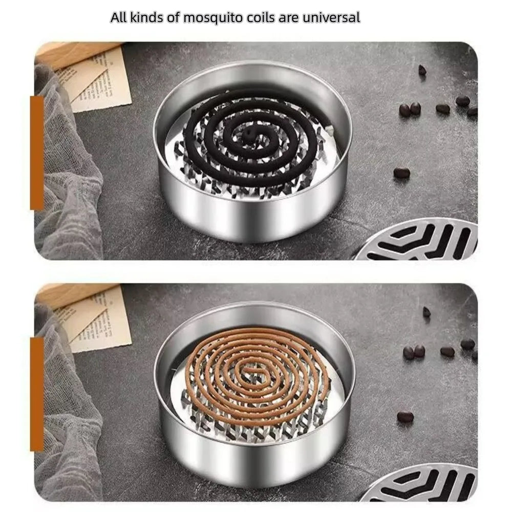 Stainless Steel Incense Burner Box – Fireproof with Ash Tray Incense Burner Box Qme