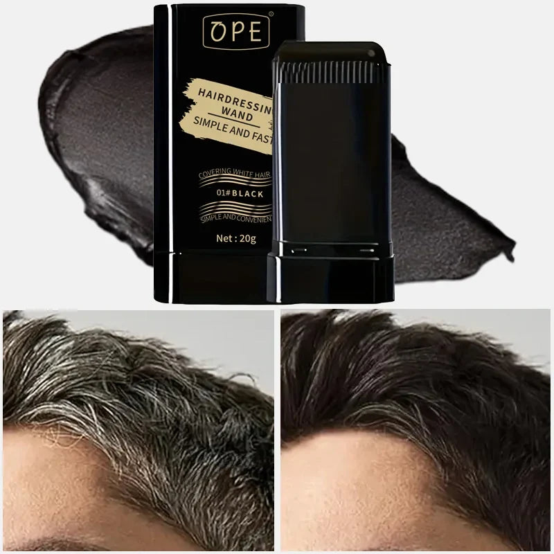 2-in-1 Beard Filler Powder & Styling Brush – Washable Dye Beard Filler Powder Qme