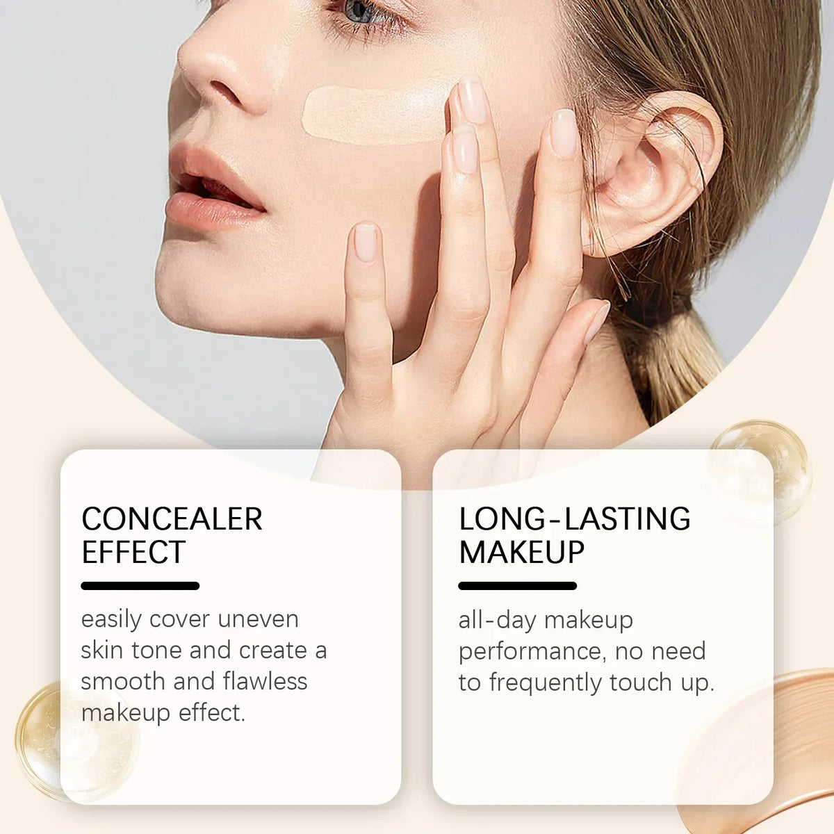 Qme CC Cream Liquid Foundation – Matte Full Coverage 50ml Liquid Foundation Qme