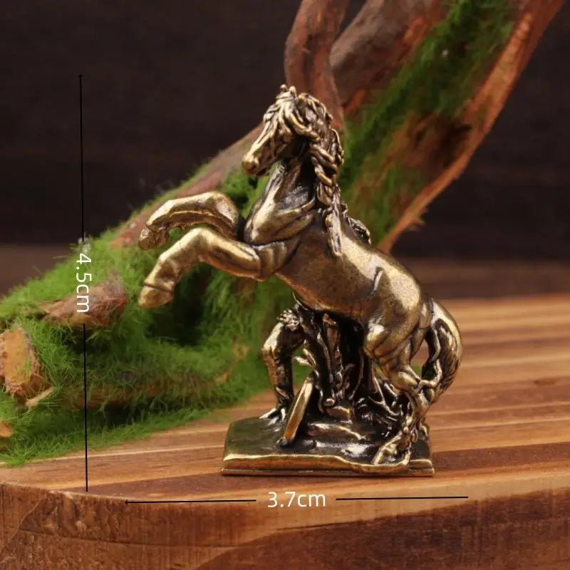 Chinese Zodiac Horse Statue – Copper Metal Home Sculpture Metal Sculpture Figurine Qst