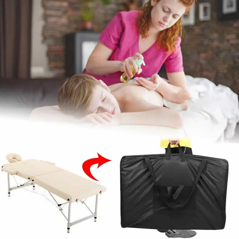 600D Oxford Massage Table Carrying Bag – Waterproof Beauty Bed Bag Equipment Carrying Bag Qme