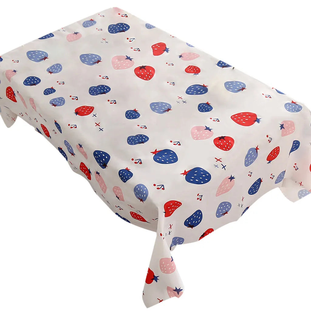 Rectangle Satin Tablecloth – Oil-Proof Kitchen & Dining Table Cover Satin Tablecloth Qme A A