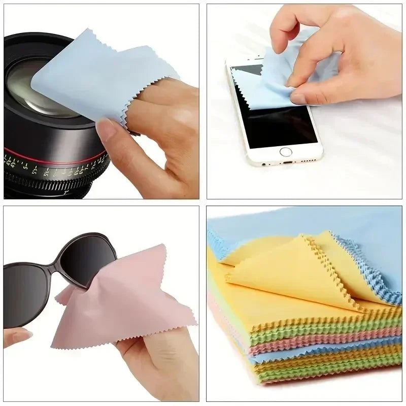 Microfiber Chamois Cleaning Cloth for Glasses & Screens Microfiber Cleaning Cloth Qme