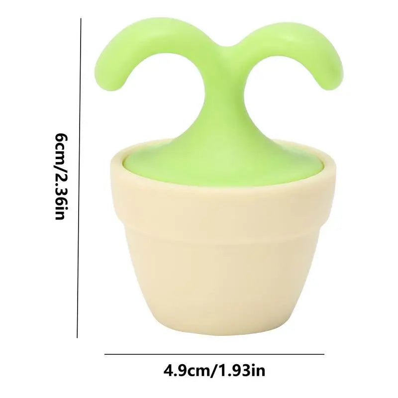 Flower Pot Roller Ball Massager – Cute Mini Manual Massager Manual Roller Massager Qme