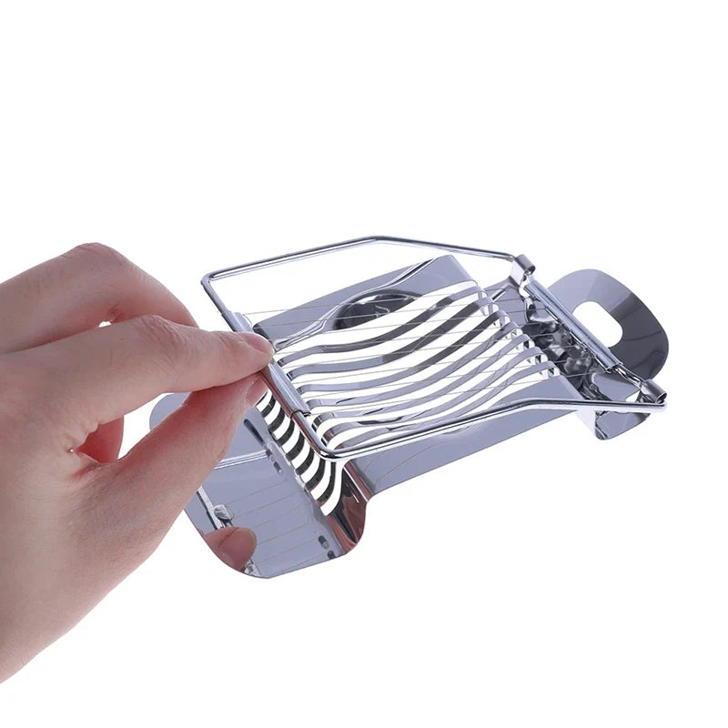 Stainless Steel Egg Slicer & Preserved Egg Cutter Tool Egg Slicer Qme 1PC