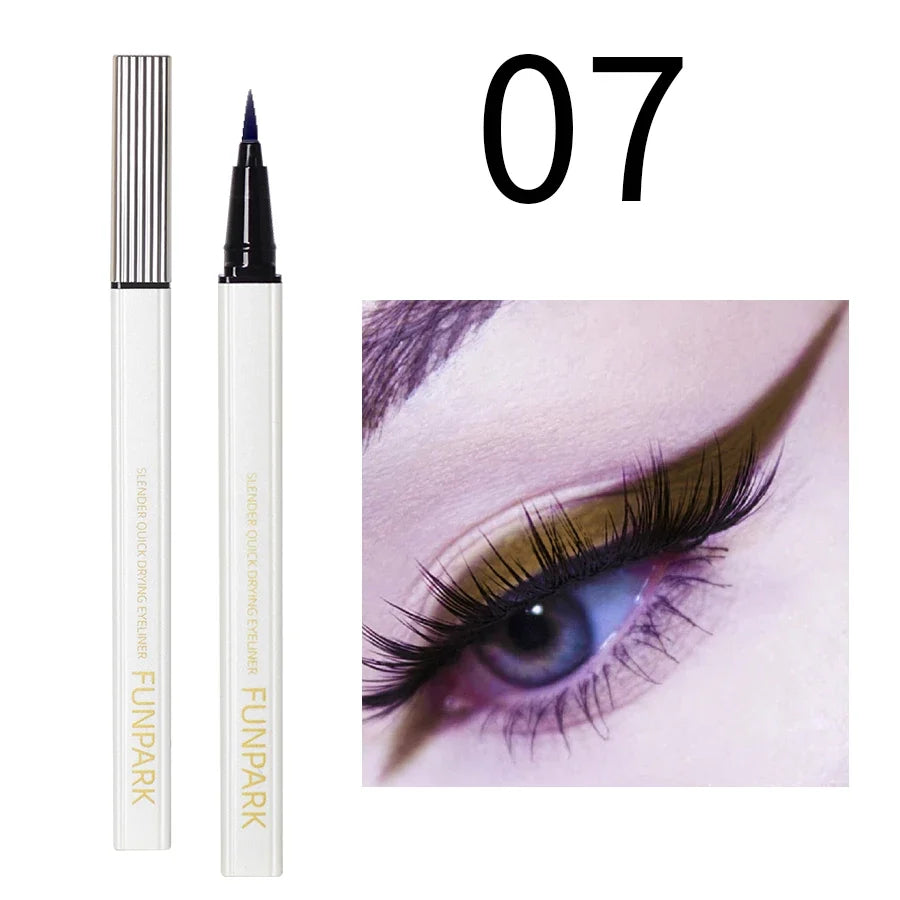 Women's Brown Liquid Eyeliner – Waterproof Long-Lasting Liner Liquid Eyeliner Qme