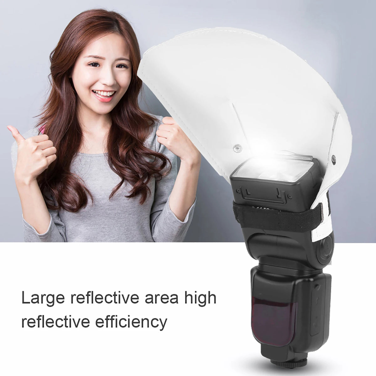 Arc Shape Camera Flash Diffuser Softbox Reflector – Universal Flash Diffuser Softbox Qst