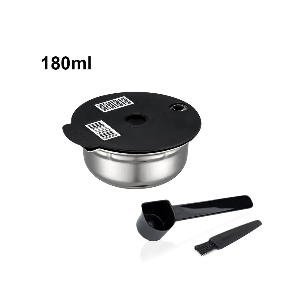 Reusable Stainless Steel Tassimo Coffee Pod – Refillable Reusable Coffee Pod Qst 1 pod 180ml
