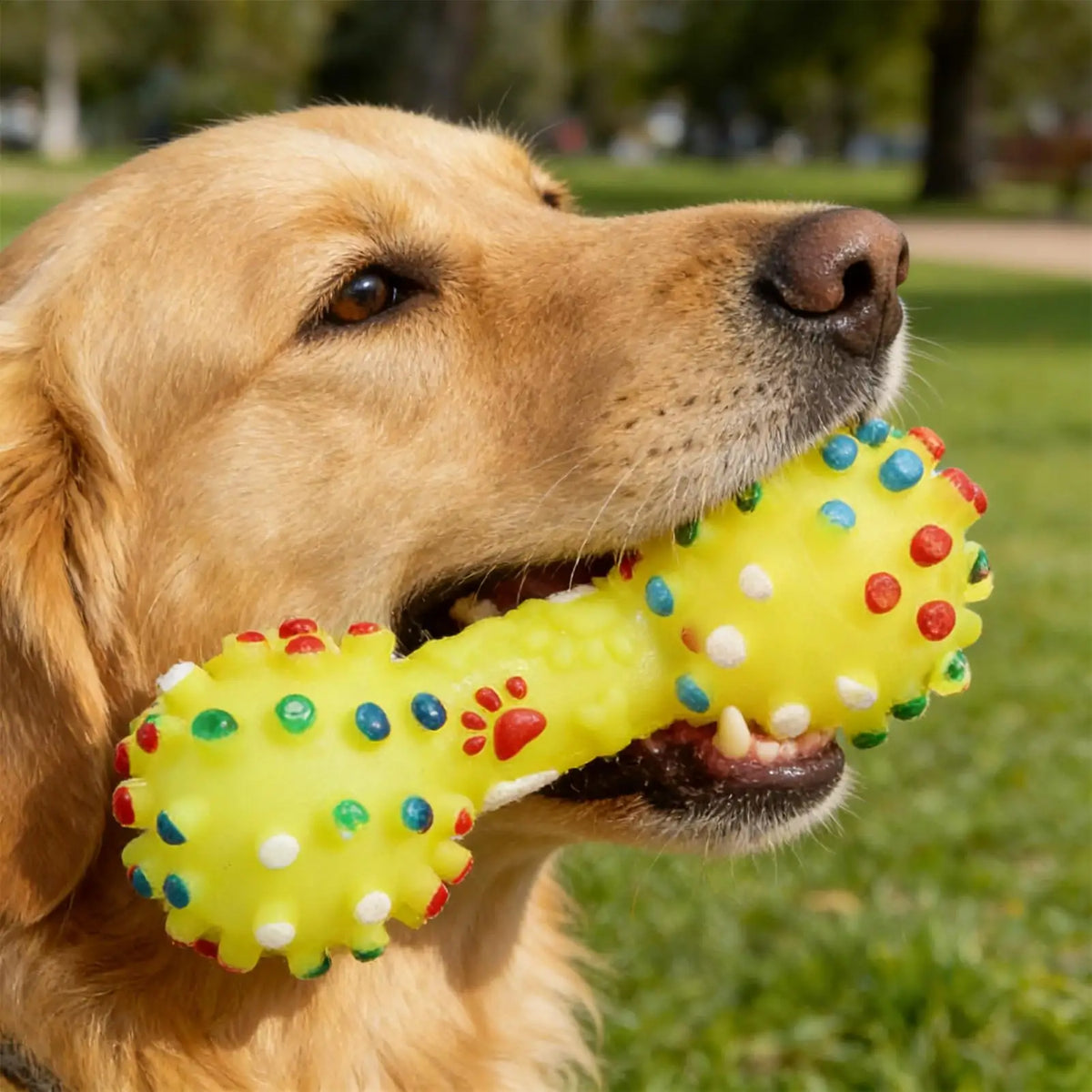 Interactive Dog Chew Toy – Squeaky Bite-Resistant Teeth Cleaner Dog Chew Toy Qst