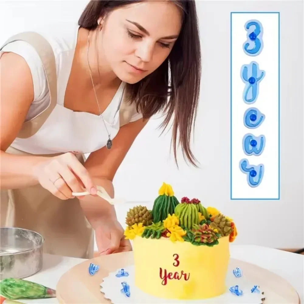 Alphabet & Number Cookie Embosser Mold Set – Upper & Lower Case Cookie Embosser Mold Qme