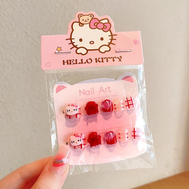 Hello Kitty Kuromi Cartoon Nail Stickers – Safe & Non-Toxic Nail Art Stickers Qme