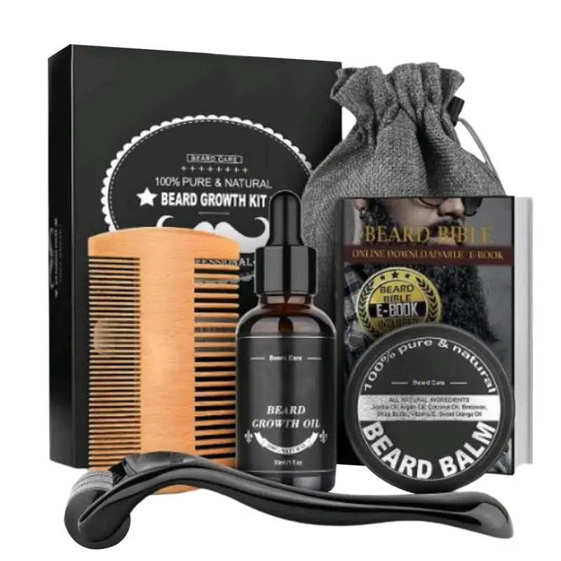 Men's Beard Growth Essential Oil Kit – Nourish & Enhance Beard Care Kit Qme