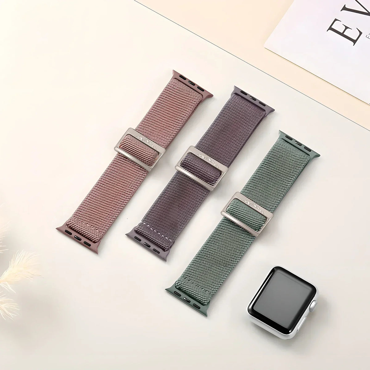 Nylon Apple Watch Band – Series 9 8 7 SE Ultra 2 | 16 Colors Watch Band Qme