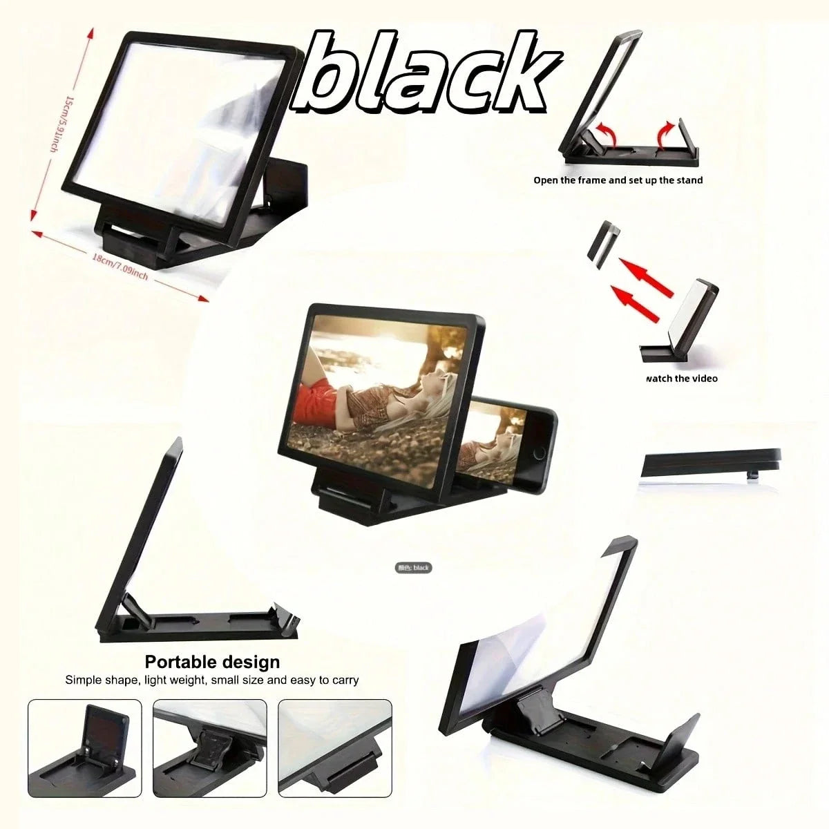 3D Mobile Screen Amplifier – HD Phone Screen Magnifier Phone Screen Magnifier Qme