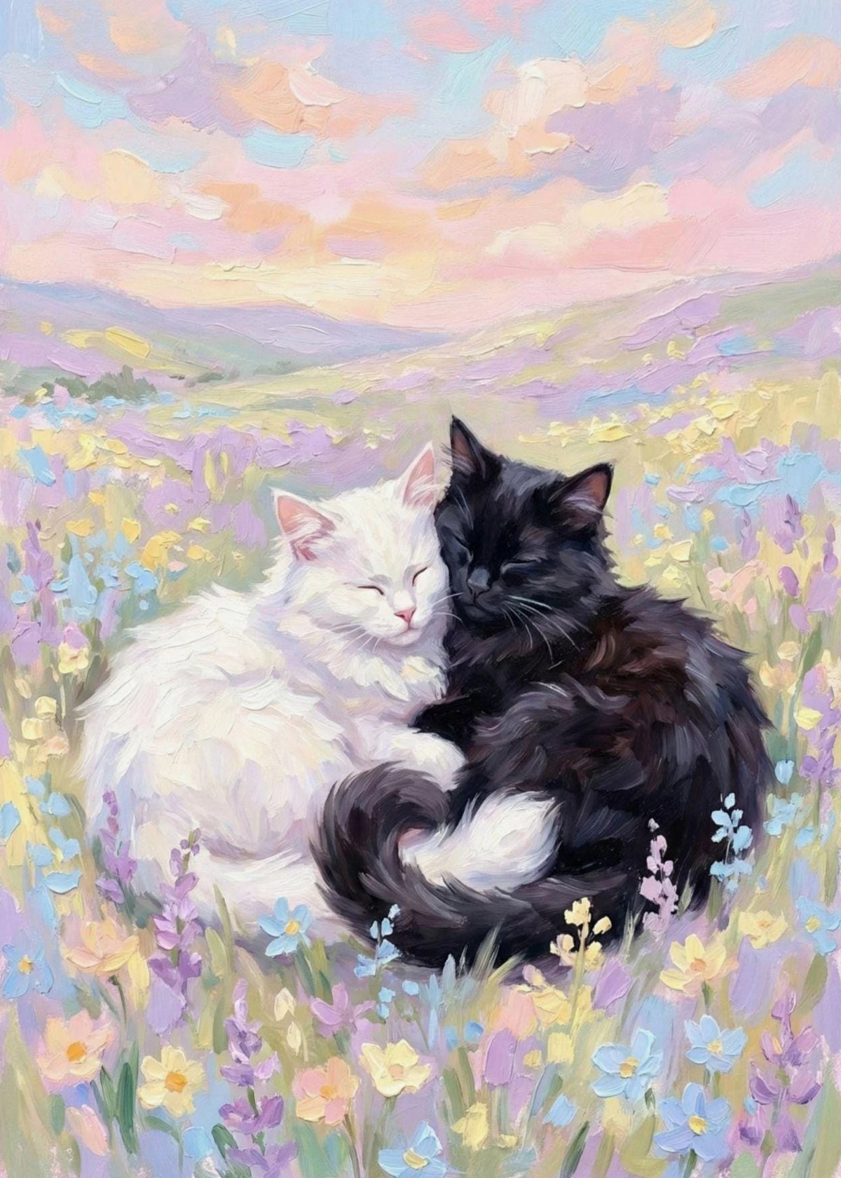 Quirky Cat Canvas Wall Art – Vintage Kitten Print Poster Canvas Wall Art Qst 6 30x40cm Unframed