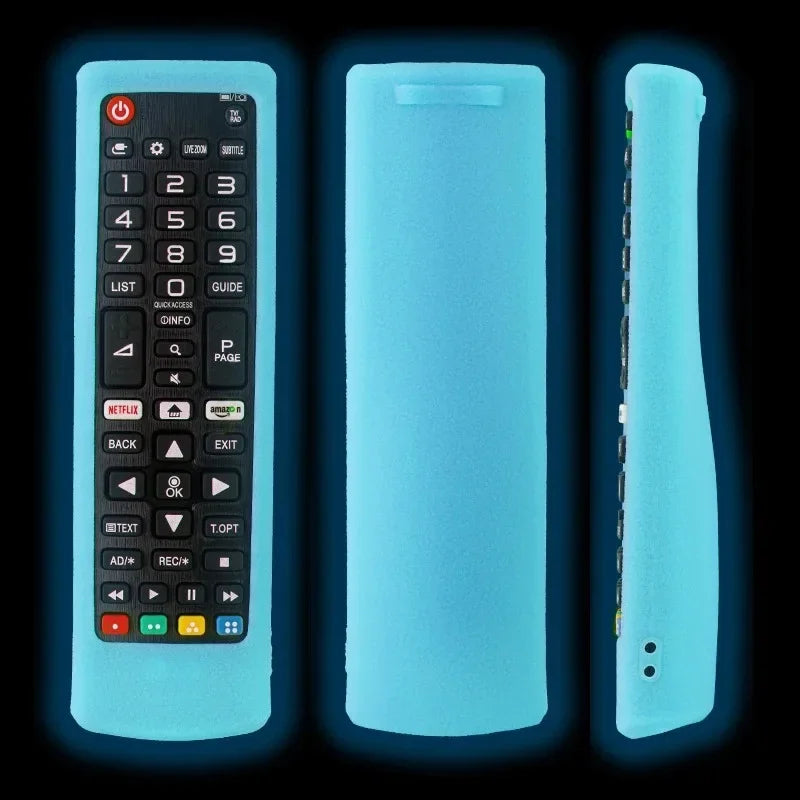 Silicone Cover for LG Remote AKB75675311 AKB75095308 – 7 Colors Remote Control Cover Qme Luminous blue