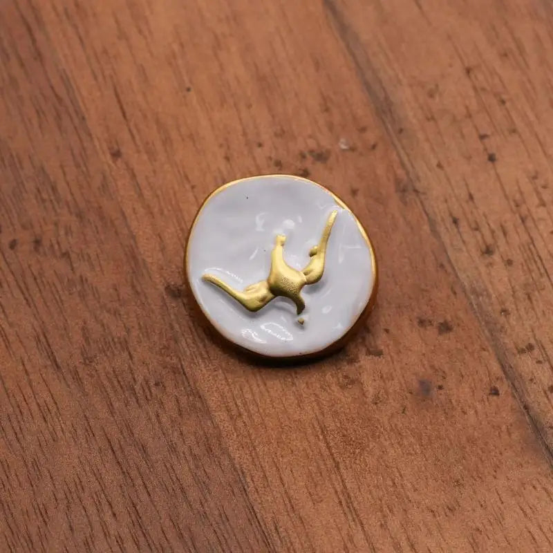 Vintage Metal Decorative Buttons – Eye & Heart DIY Craft