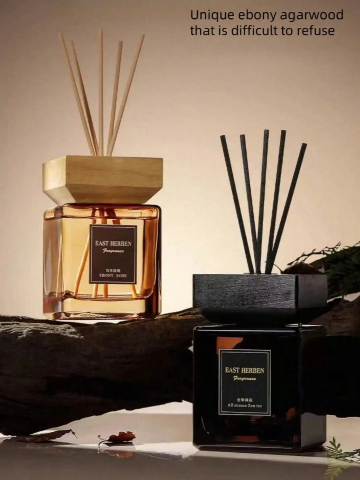 Hotel Grade Flameless Reed Diffuser | Essential Oil Rattan Stick Reed Diffuser Qme