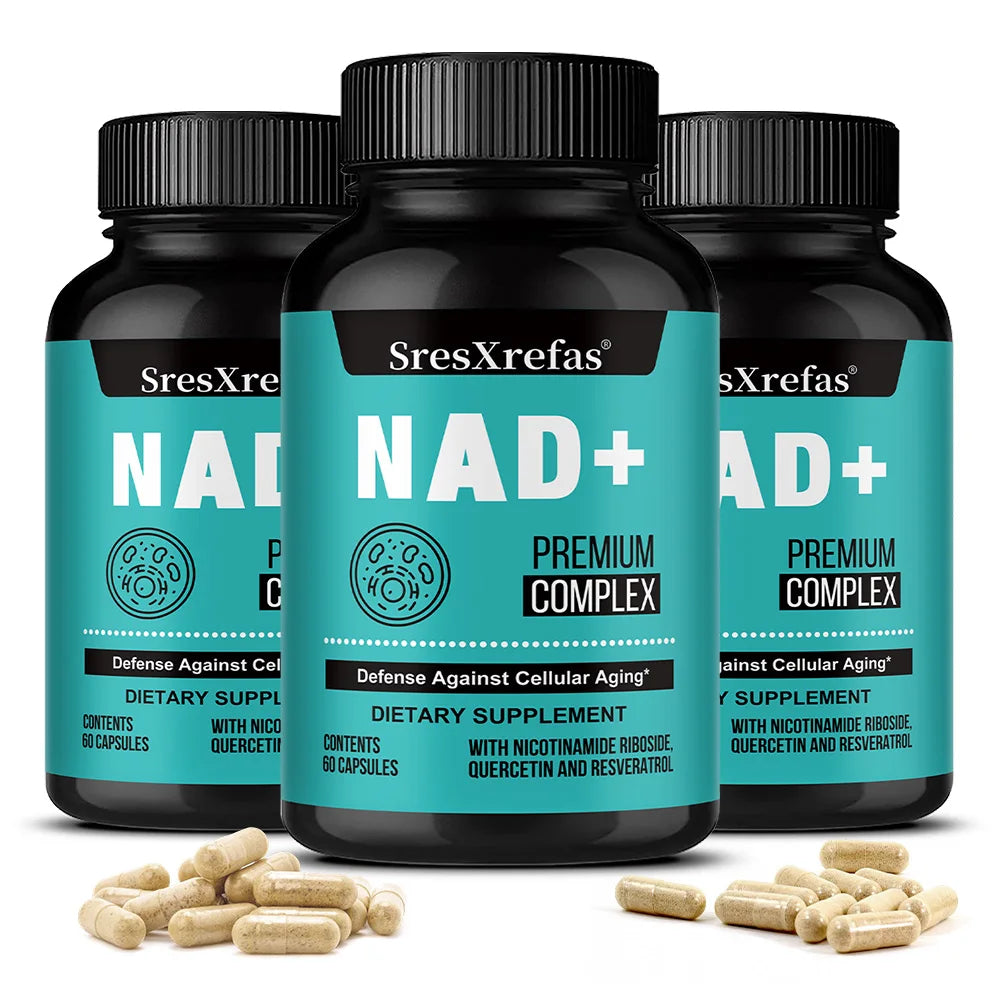ZENVITALIZE NAD+ Resveratrol Capsules 60ct | Energy & Cellular Health NAD+ Supplement Qst 60 count-5 bottle