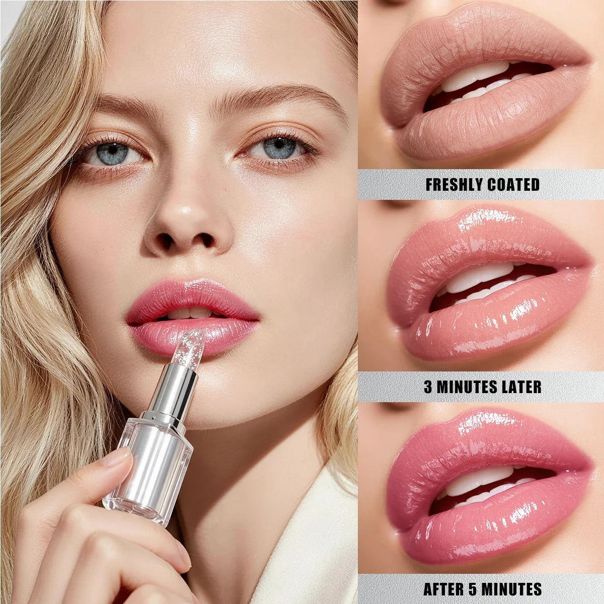 Temperature-Changing Glitter Lipstick | Pearlescent Lip Gloss – Qme Glitter Lip Gloss Qme