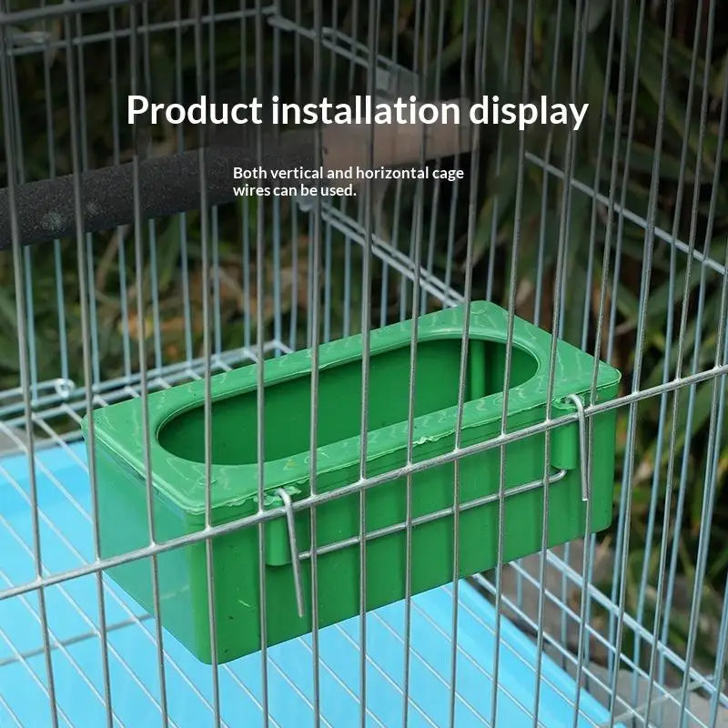 Hanging Bird Cage Feeder for Parakeets, Parrots & Pigeons Bird Cage Feeder Qme