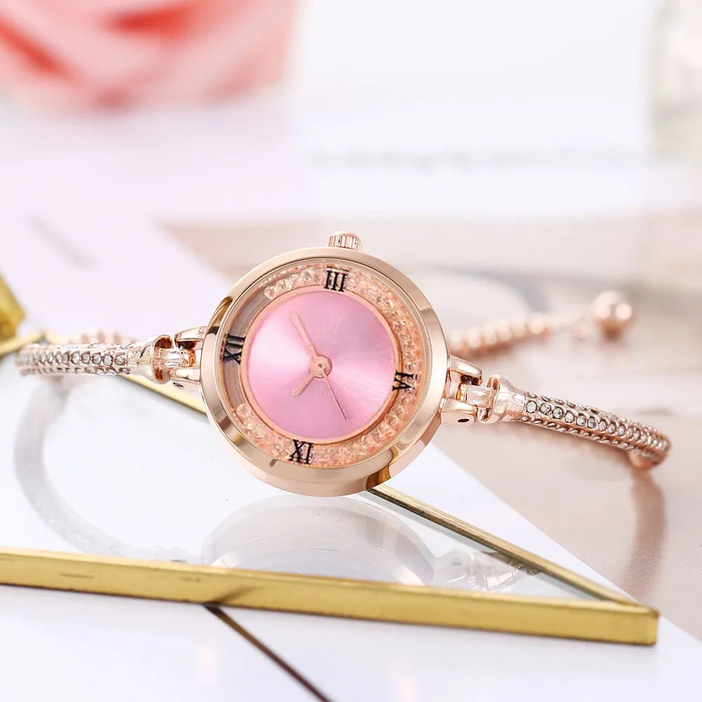 Women's Slim Bracelet Analog Quartz Watch – 6 Colors Bracelet Watch Qme