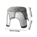Clear Non-Slip Waterproof Bathroom Step Stool – Transparent Bathroom Step Stool Qme Grey