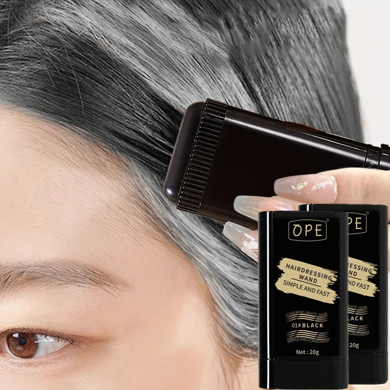 3-Color Temporary Hair & Beard Dye Touch-Up Stick | Portable Temporary Hair Dye Qme