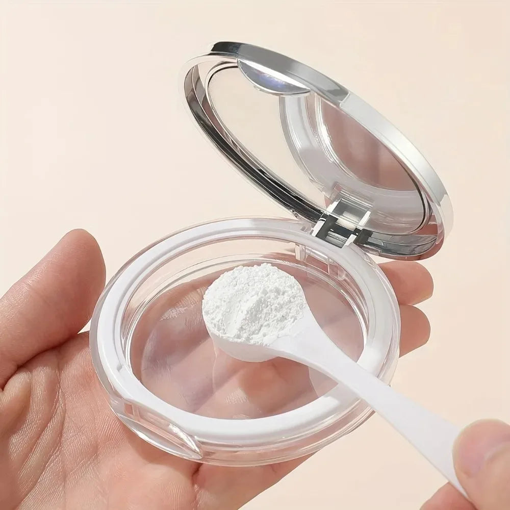Ultra Thin Leak-Proof Loose Powder Case with Elastic Net Loose Powder Case Qme