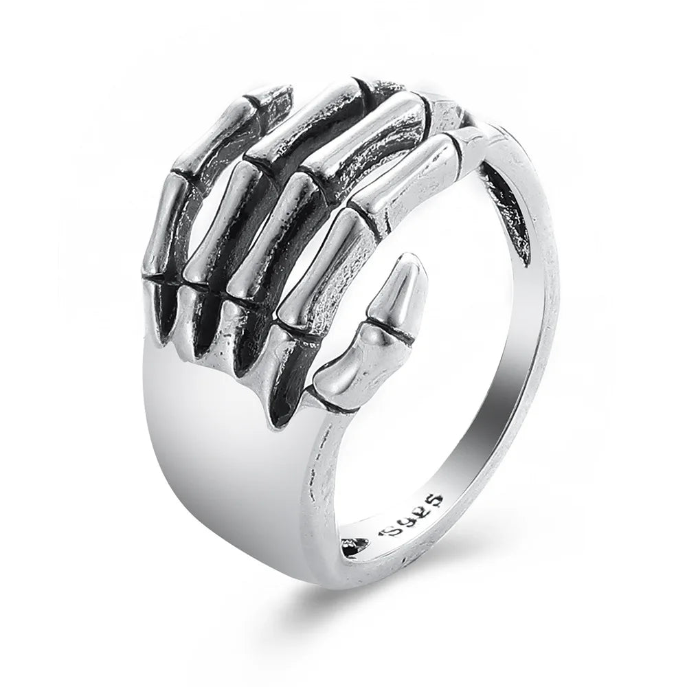 Gothic Skeleton Five Claw Palm Ring – Hip Hop Punk Style Gothic Palm Ring Qme