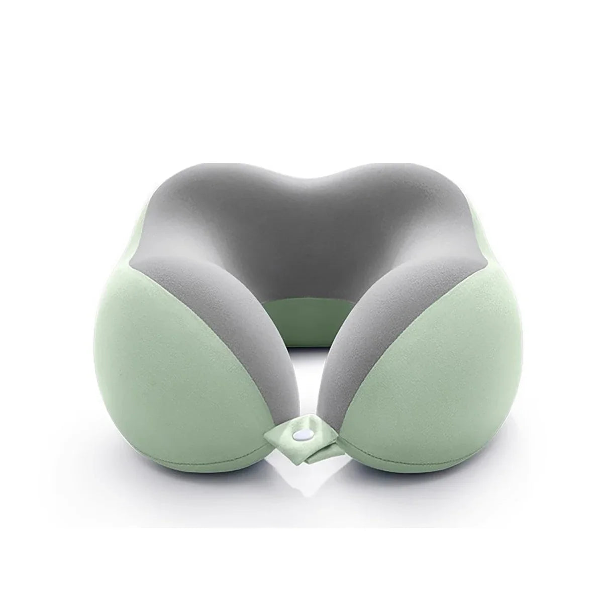 U-Shaped Memory Foam Travel Neck Pillow | Soft & Portable Travel Neck Pillow Qme green